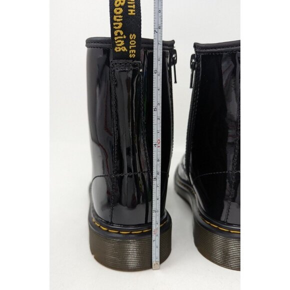 DR. MARTENS BOOTS PATENT BLACK SIZE US 6 EU 37 1460Y - Picture 5 of 11